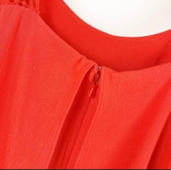 Anthropologie Maeve Red Tisana Crochet Strap Dress - Picture 6 of 12